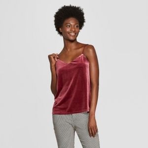 NWT Womens Velour Cami - A New Day™ Burgundy